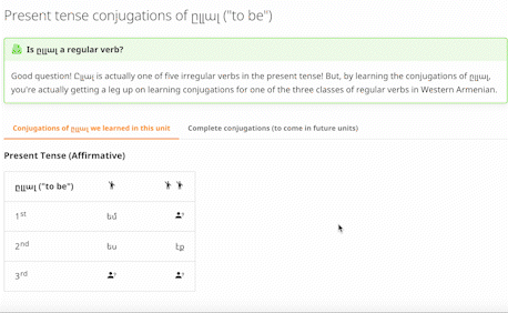 Tabbed Grammar Explanations for Desktop